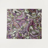 Tenture Murale Fun Hip violet violet noir Mosaic Art Motif (Devant (Horizontal))