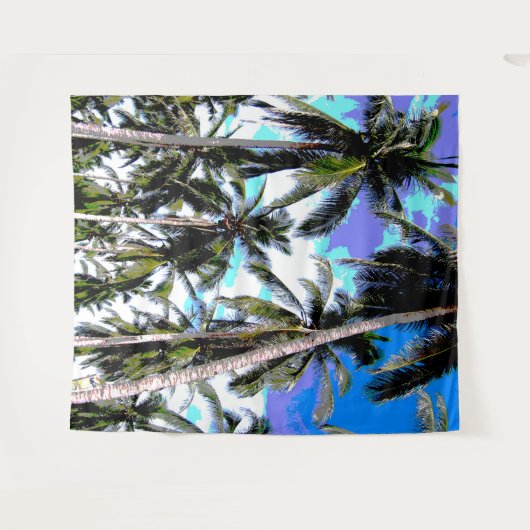 Tenture Murale Graphisme Tropical Palm Trees Design (Devant (Horizontal))
