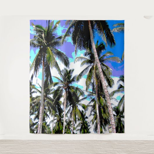 Tenture Murale Graphisme Tropical Palm Trees Design (Devant)
