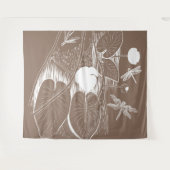 Tenture Murale Gravure de nénuphars (Devant (Horizontal))