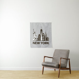 Tenture Murale Horizon de New York City NYC