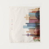 Tenture Murale Horizon de ville de Cologne, Allemagne | (Devant)