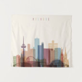 Tenture Murale Horizon de ville de Cologne, Allemagne | (Devant (Horizontal))