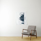 Tenture Murale Horizon de ville de Londres (En situation)