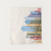 Tenture Murale Horizon de ville de San Diego (Devant)