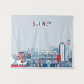 Tenture Murale Horizon de ville de Sydney Australie (Devant (Horizontal))