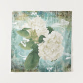 Tenture Murale Hydrangea blanche (Devant (Horizontal))