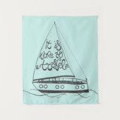 Tenture Murale Il est temps de voyager (Devant)