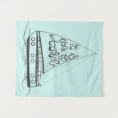 Tenture Murale Il est temps de voyager (Devant (Horizontal))