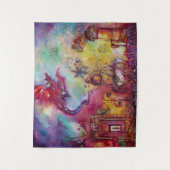 TENTURE MURALE JARDIN DES OMBRES PERDUES / DRAGON ROUGE DE VOL (Devant)