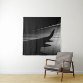 Tenture Murale Jets en noir et blanc (En situation (horizontale))