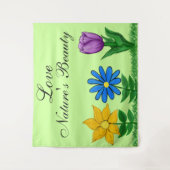 Tenture Murale Joli Jardin Peint Fleurs Décor Mur (Devant)