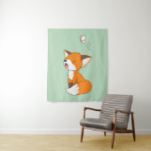 Tenture Murale Joli Petit Fox Sleepy (En situation)