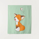 Tenture Murale Joli Petit Fox Sleepy (Devant)