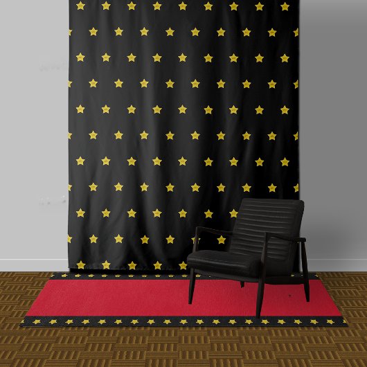 Tenture Murale Joyeux anniversaire Hollywood Photo Booth fond