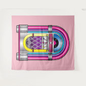 Tenture Murale Juke-box en couleurs (Devant (Horizontal))