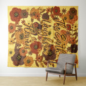 Tenture Murale La Terre rit en Fleurs extra grandes (En situation (horizontale))