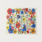 Tenture Murale La terre rit en fleurs petites (Devant (Horizontal))