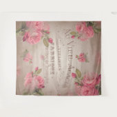 Tenture Murale le cru chic minable de roses français de (Devant (Horizontal))