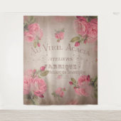 Tenture Murale le cru chic minable de roses français de (Devant)