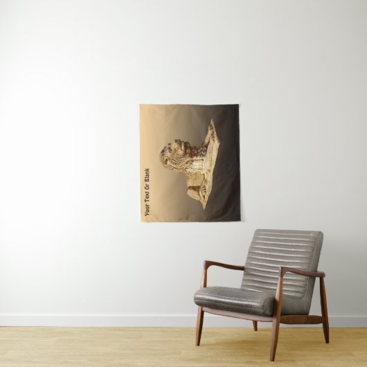 Tenture Murale Lion de pierre (En situation)