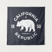 Tenture Murale Logo | de la Californie le Golden State (Devant (Horizontal))
