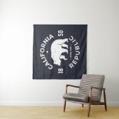 Tenture Murale Logo | de la Californie le Golden State (En situation)