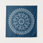 Tenture Murale Mandala fait de coquillages (Devant)