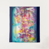 Tenture Murale MASQUERADE, Mardi Gras Masques, Danse, Musique (Devant)