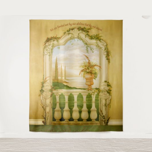 Tenture Murale Méditerranée Vue lac Mural (Devant)