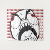 Tenture Murale mèmes rageguy fuuuu (Devant (Horizontal))