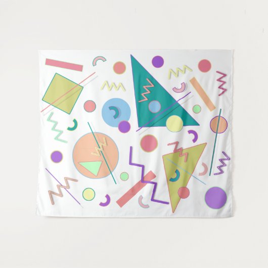 Tenture Murale Memphis #80 Large (Devant (Horizontal))