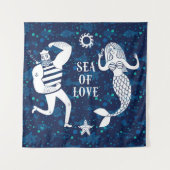 Tenture Murale Mer d'affiche d'amour (Devant (Horizontal))