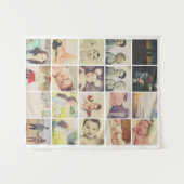 Tenture Murale Modèle photo 20 Collage personnalisé (Devant (Horizontal))