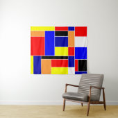 Tenture Murale Mondrian n° 48 Medium (En situation (horizontale))