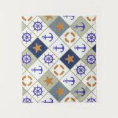 Tenture Murale Motif 2 de thème de mer (Devant)