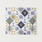 Tenture Murale Motif 2 de thème de mer (Devant (Horizontal))