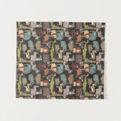 Tenture Murale Motif africain d'animaux (Devant (Horizontal))