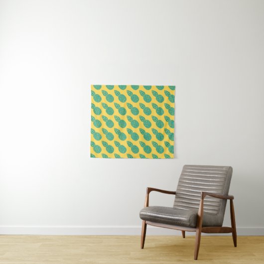 Tenture Murale Motif d'ananas (En situation (horizontale))