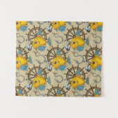 Tenture Murale Motif de capitaine de la marine marchande poisson (Devant (Horizontal))