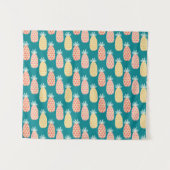 Tenture Murale Motif de griffonnage d'ananas (Devant (Horizontal))