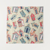 Tenture Murale Motif de hutte de plage (Devant (Horizontal))