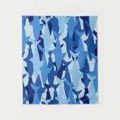 Tenture Murale Motif de requin bleu (Devant)