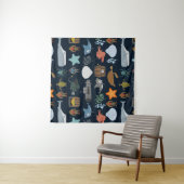 Tenture Murale Motif d'habitants d'océan (En situation)