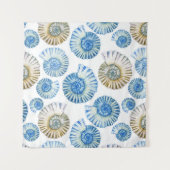 Tenture Murale Motif en pastel de coquillage (Devant (Horizontal))