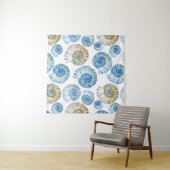 Tenture Murale Motif en pastel de coquillage (En situation)