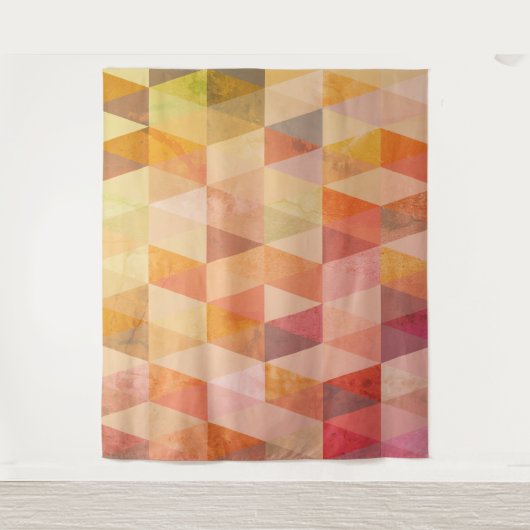 Tenture Murale Motif géométrique Triangle souple (Devant)