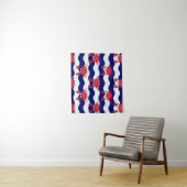 Tenture Murale Motif heureux de crabes (En situation)