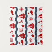 Tenture Murale Motif maritime mignon (Devant)