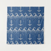 Tenture Murale Motif nautique de Knit (Devant (Horizontal))